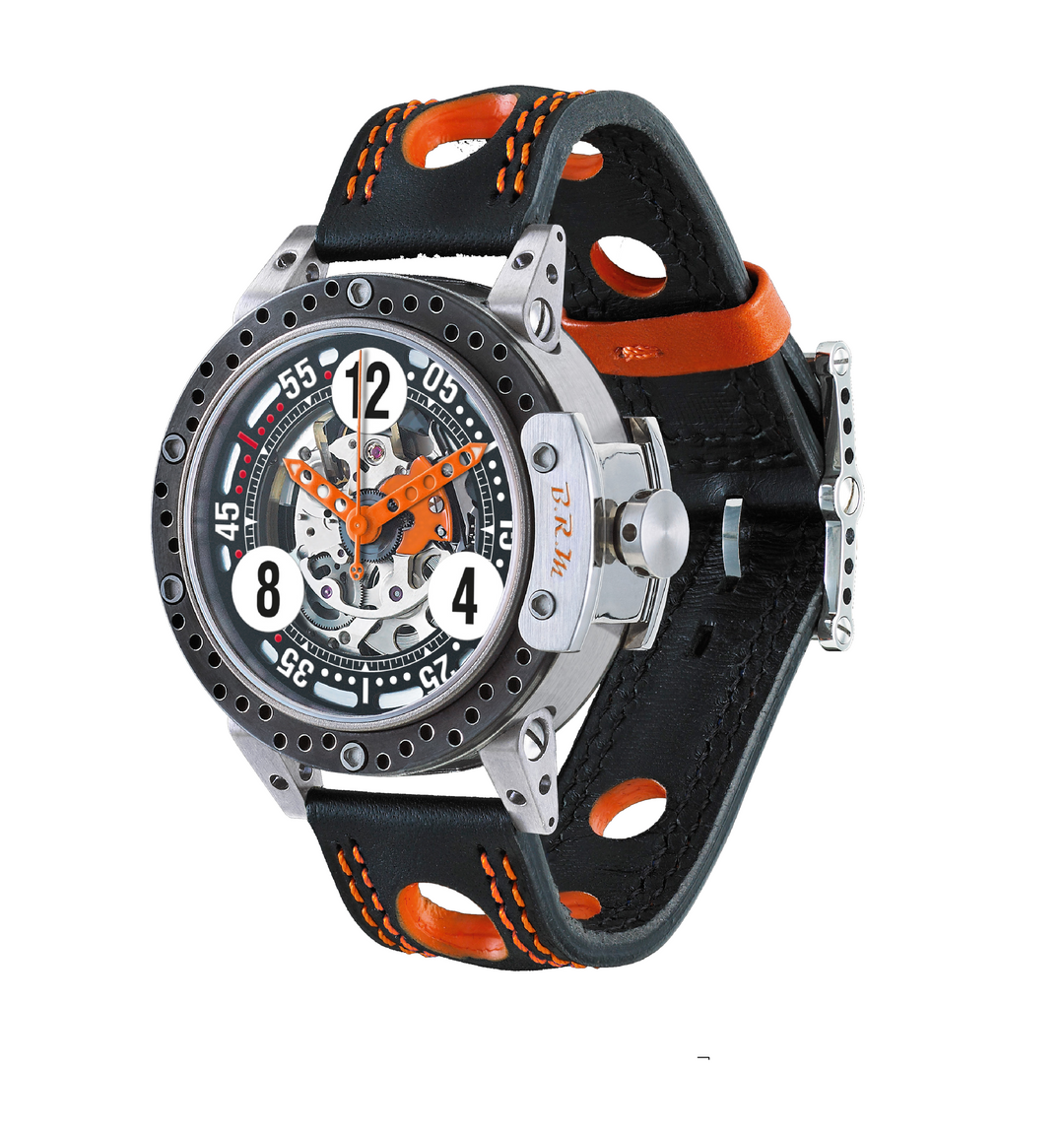 Montre DDF6-46 Squelette AIguilles Orange - Montre - B.R.M - Les Champs d'Or