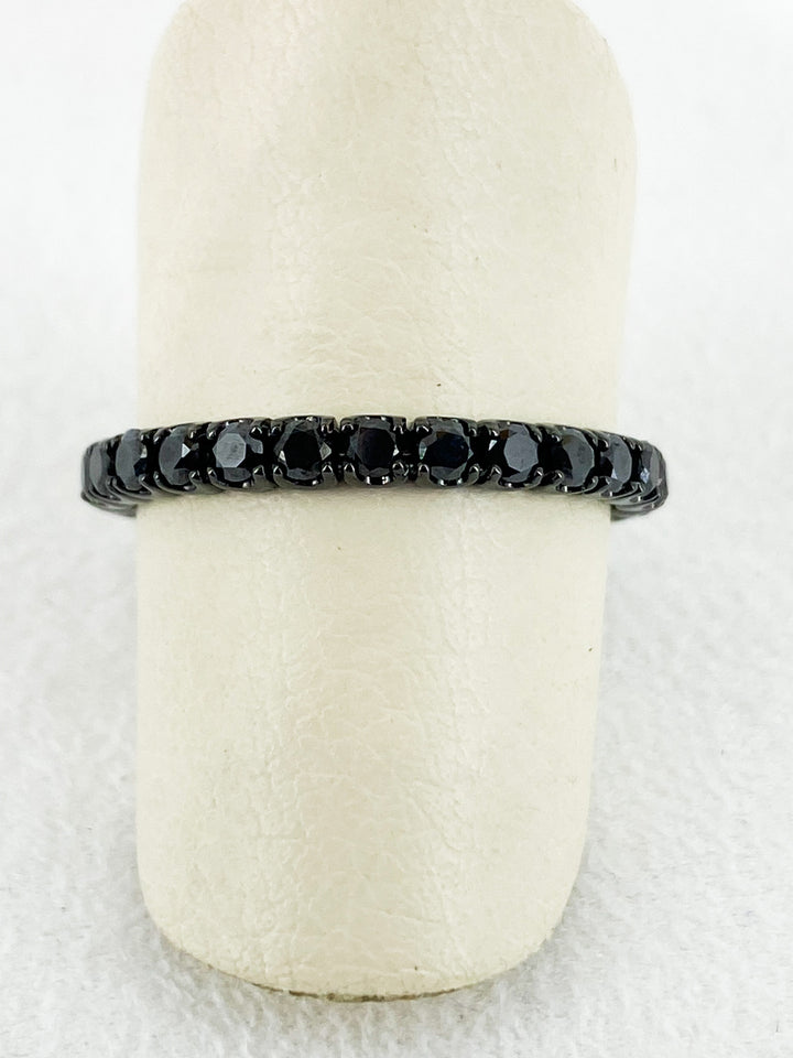 Alliance Sertis de Saphir Noir - Sublime Diamant - Bagues - Les Champs d'Or