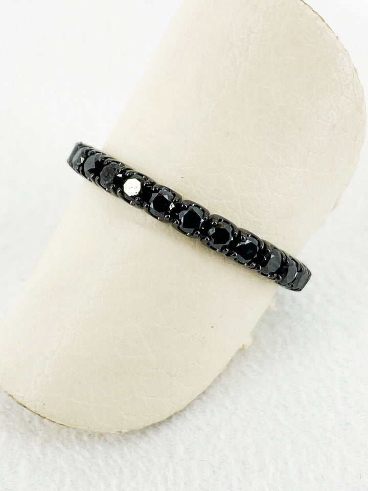 Alliance Sertis de Saphir Noir - Sublime Diamant - Bagues - Les Champs d'Or