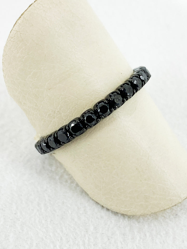 Alliance Sertis de Saphir Noir - Sublime Diamant - Bagues - Les Champs d'Or