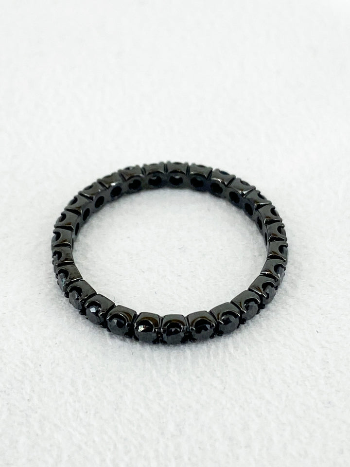 Alliance Sertis de Saphir Noir - Sublime Diamant - Bagues - Les Champs d'Or