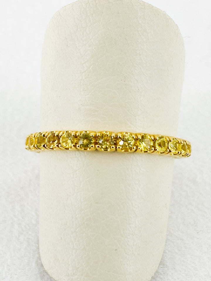 Alliance Sertis de Saphir en Or Jaune - Sublime Diamant - Bagues - Les Champs d'Or