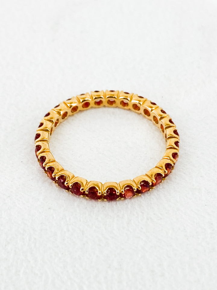 Bague de fiançailles Sertis de Saphir en Or Jaune Taille 53 -  - Sublime Diamant - Bagues - Les Champs d'Or