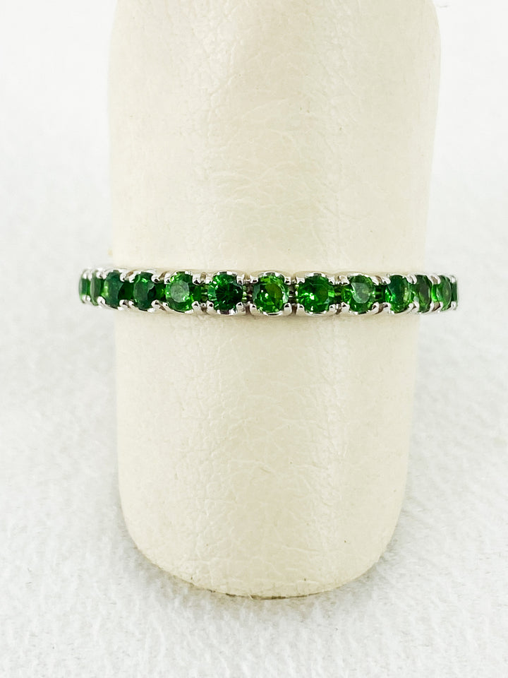 Alliance Or Blanc Sertis de Tsavorite - Sublime Diamant - Bagues - Les Champs d'Or