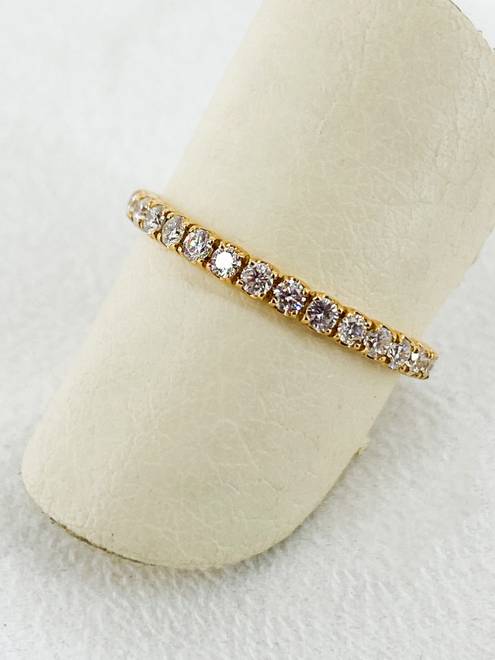 Bague de fiançailles Sertis de Diamant en Or Jaune Taille 53 -  - Sublime Diamant - Bagues - Les Champs d'Or