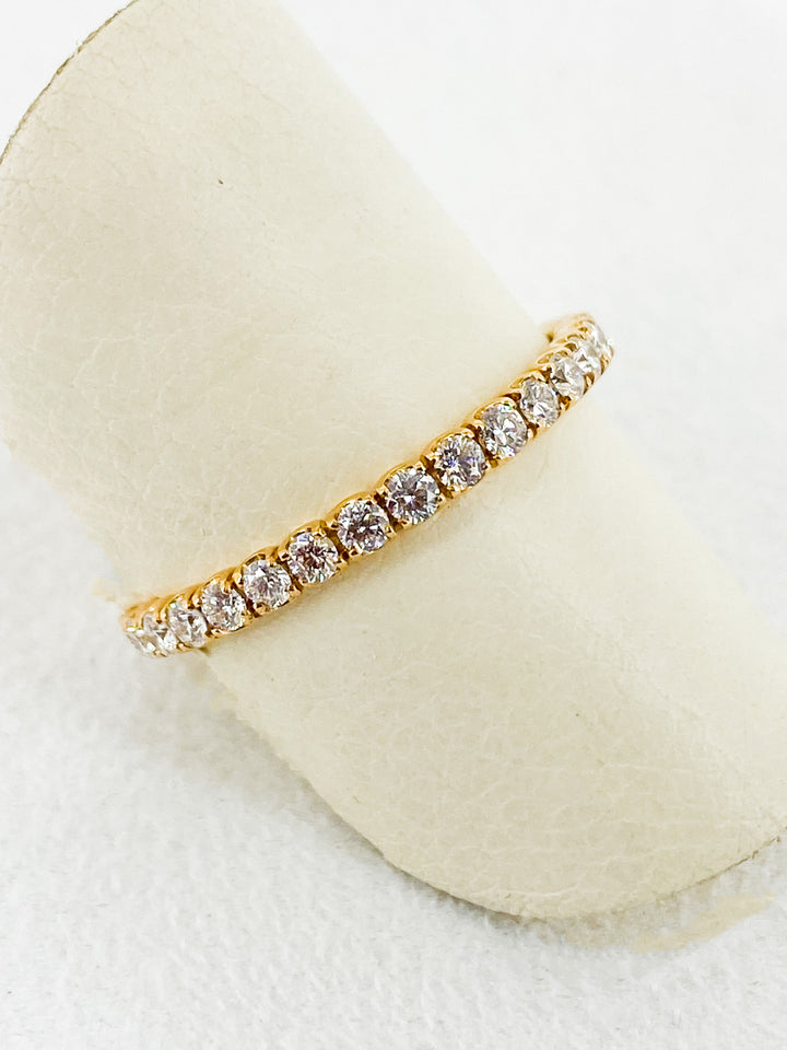 Bague de fiançailles Sertis de Diamant en Or Jaune Taille 53 -  - Sublime Diamant - Bagues - Les Champs d'Or