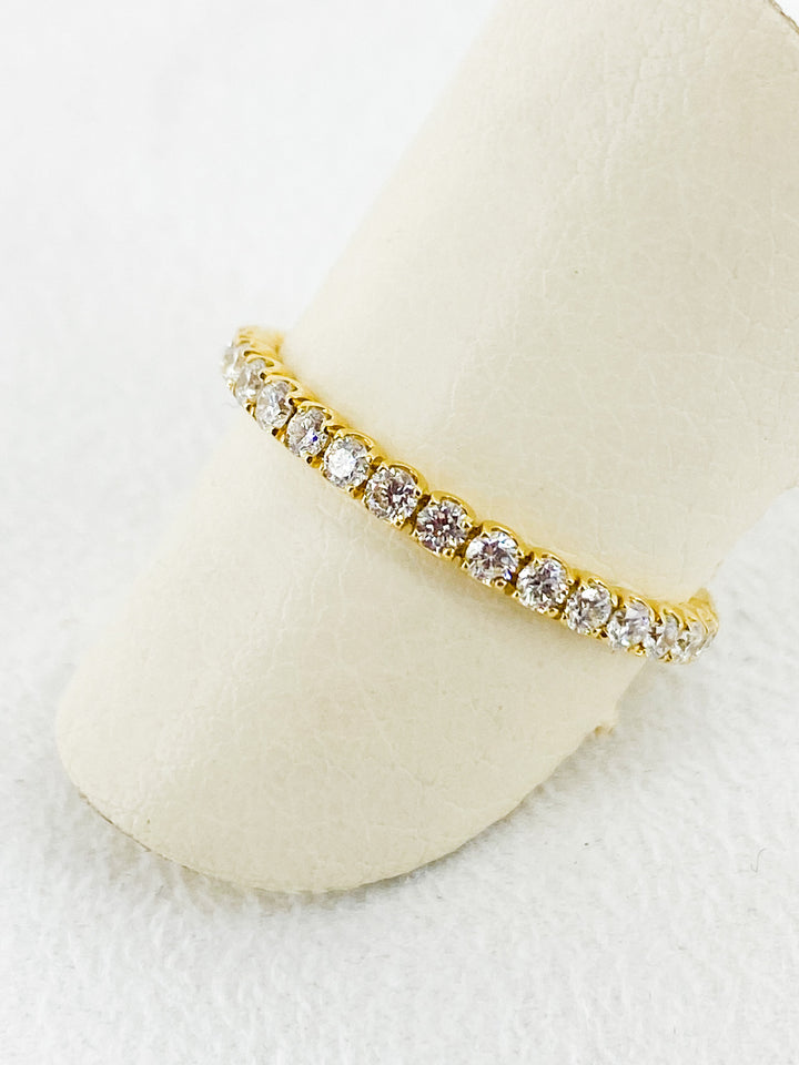 Alliance  Sertis de Diamant en Or Jaune - Sublime Diamant - Bagues - Les Champs d'Or