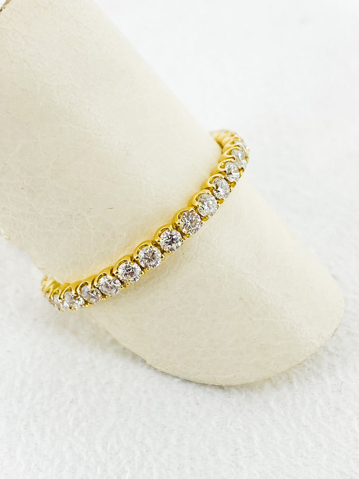 Alliance  Sertis de Diamant en Or Jaune - Sublime Diamant - Bagues - Les Champs d'Or