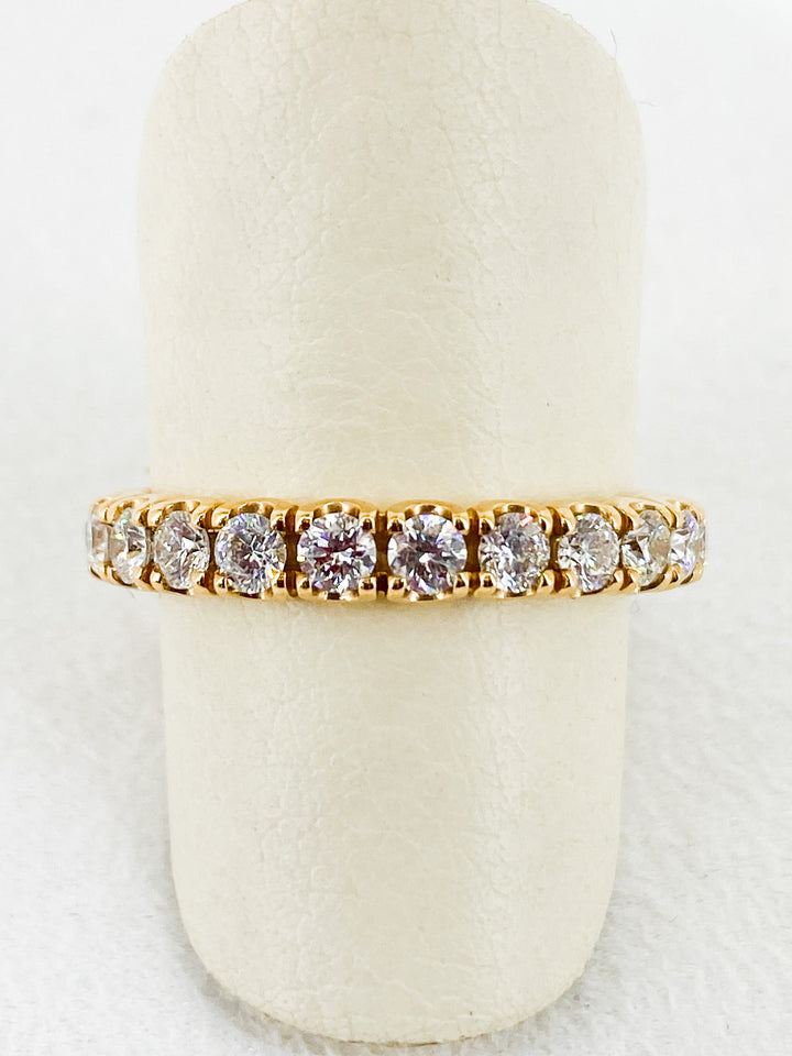 Bague de fiançailles Sertis de Diamant en Or Jaune -  - Sublime Diamant - Bagues - Les Champs d'Or