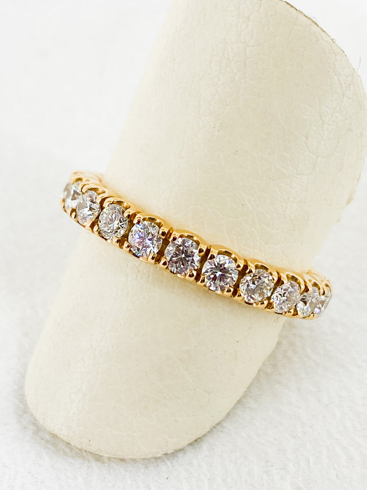 Bague de fiançailles Sertis de Diamant en Or Jaune -  - Sublime Diamant - Bagues - Les Champs d'Or