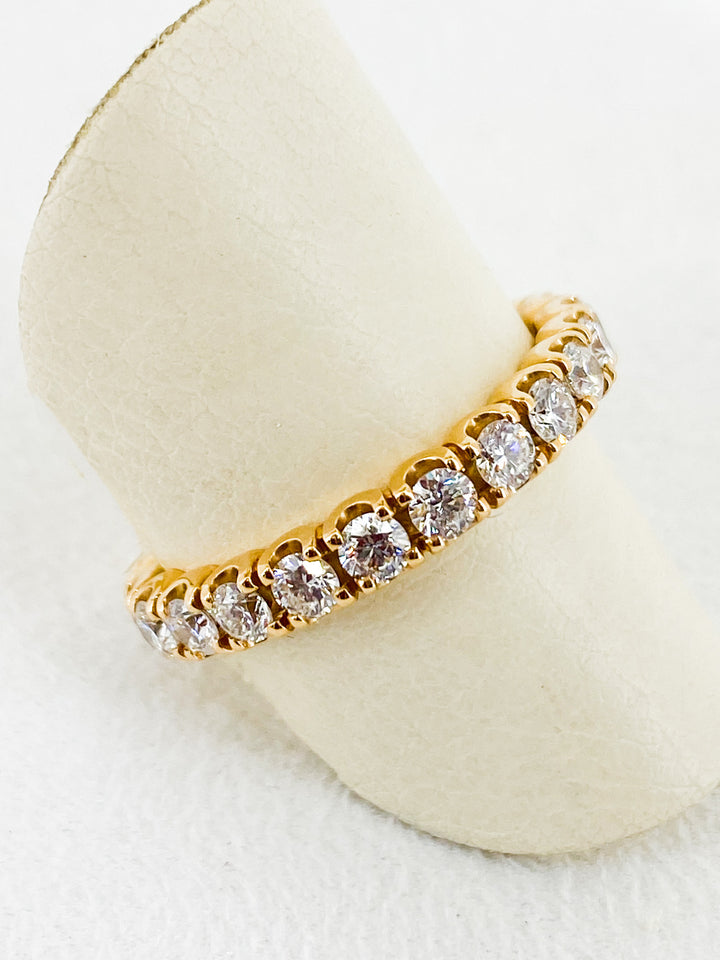 Bague de fiançailles Sertis de Diamant en Or Jaune -  - Sublime Diamant - Bagues - Les Champs d'Or
