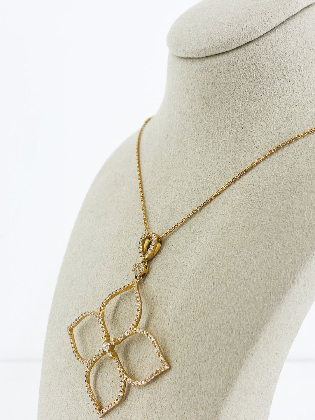 Pendentif Dentelle Or Rose Diamant -  - Sublime Diamant - Pendentif - Les Champs d'Or