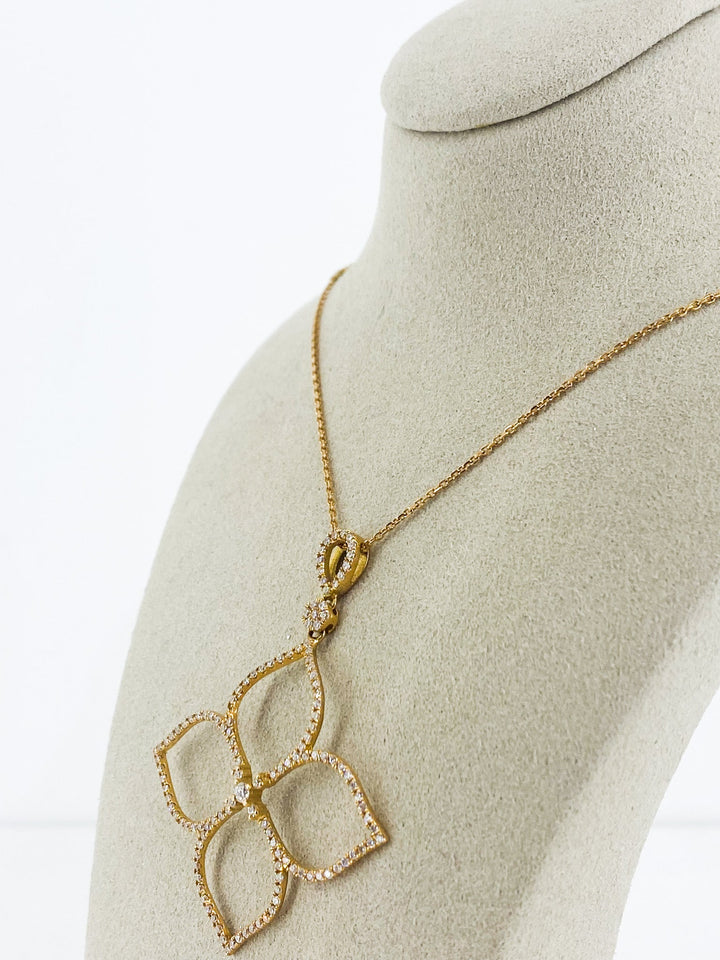 Pendentif Dentelle Or Rose Diamant -  - Sublime Diamant - Pendentif - Les Champs d'Or