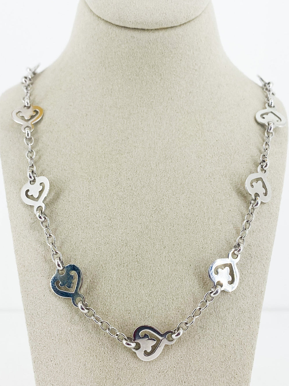 Collier Légende Fin 14 Cœur Or Blanc -  - Sublime Diamant - Collier - Les Champs d'Or
