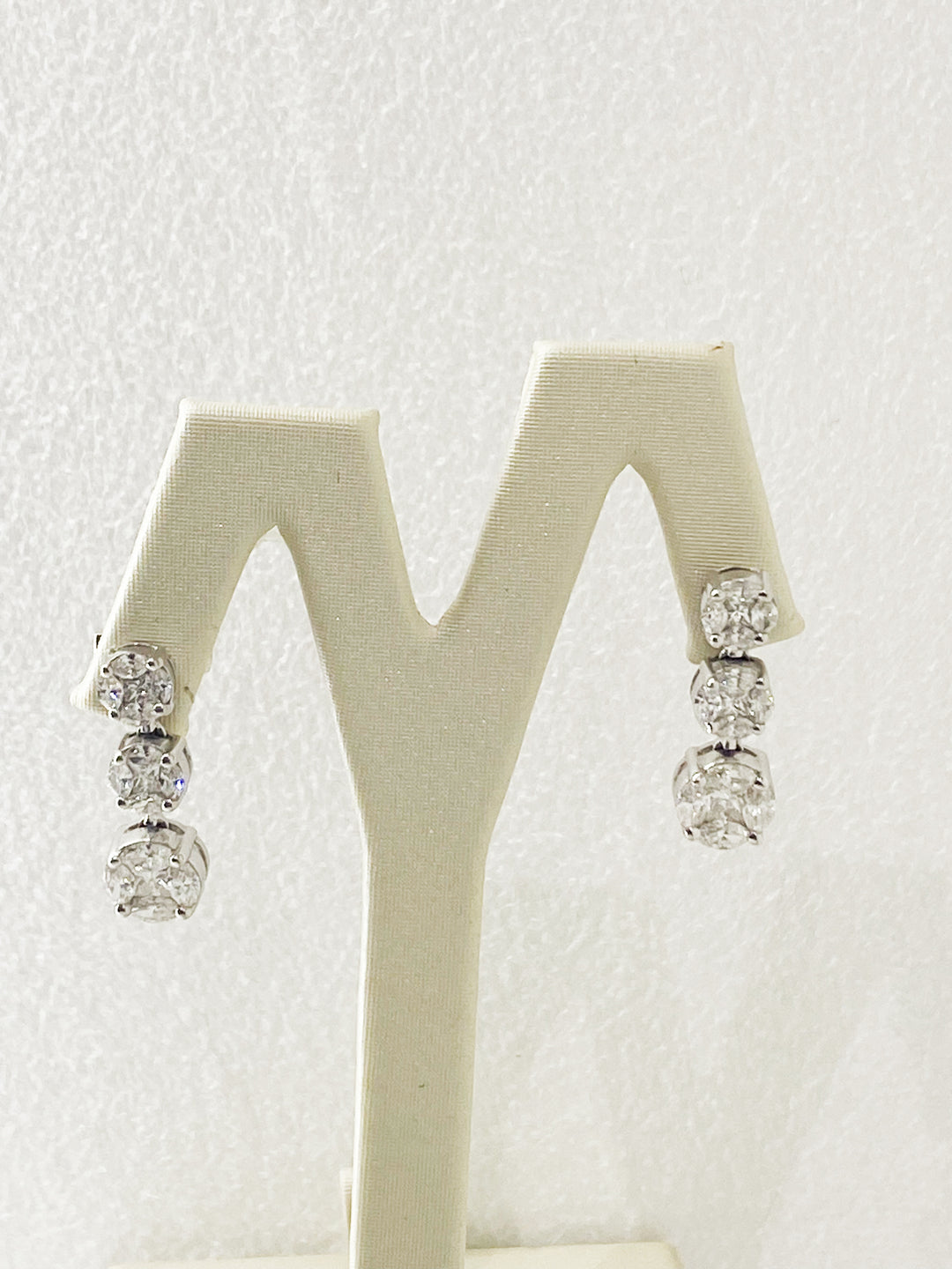 Boucles d'oreilles Pendante Diamant et Or Blanc - - Purity - Boucle d'oreille - Les Champs d'Or