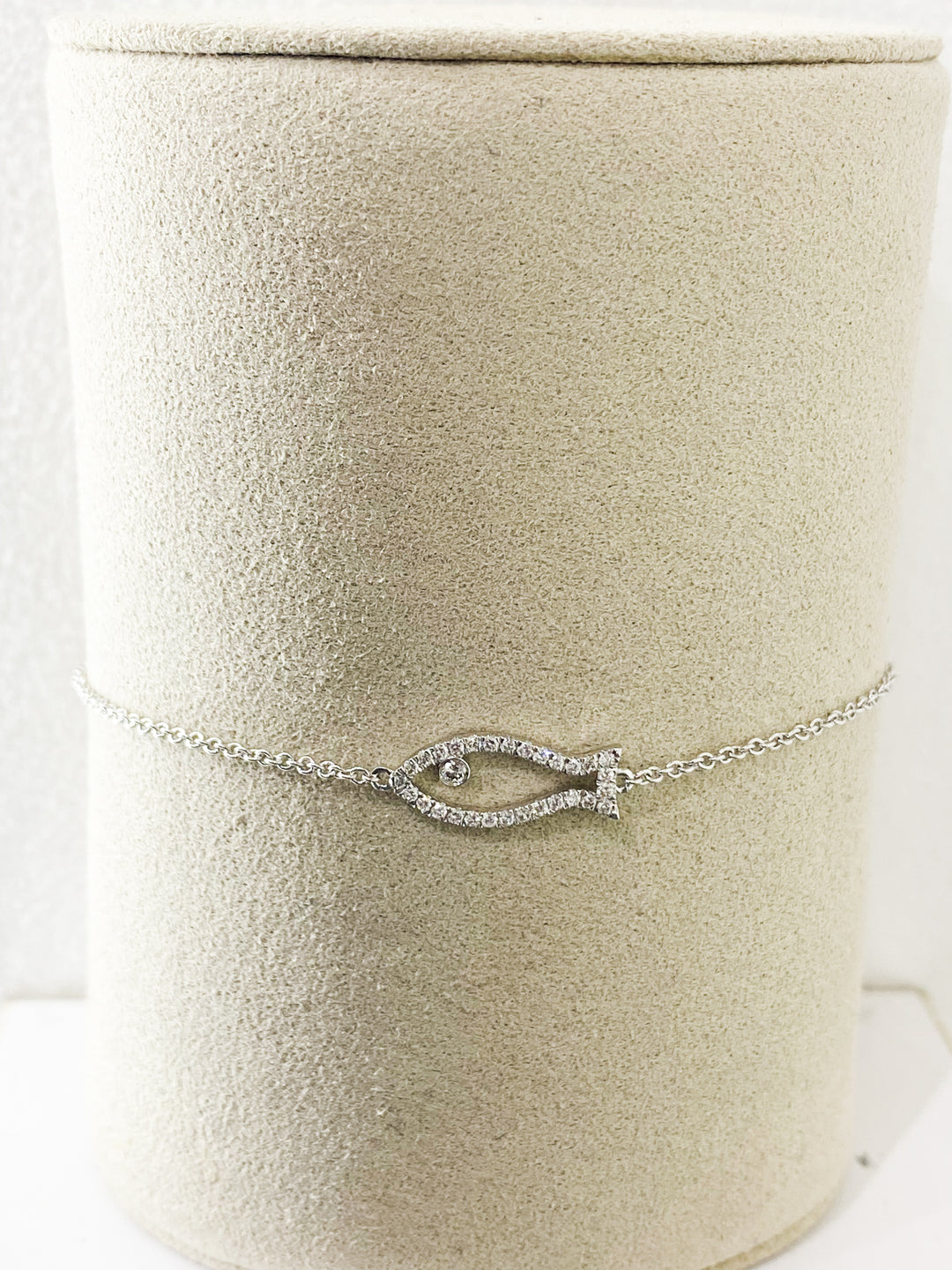 Bracelet Poisson Or Gris et Diamant - - Sublime Diamant - Bracelet - Les Champs d'Or