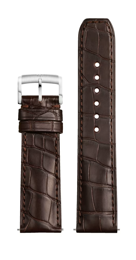 Bracelet Alligator Marron MXE0CSPM Bracelet Baume et Mercier   Bracelets Montres - Les Champs d'Or