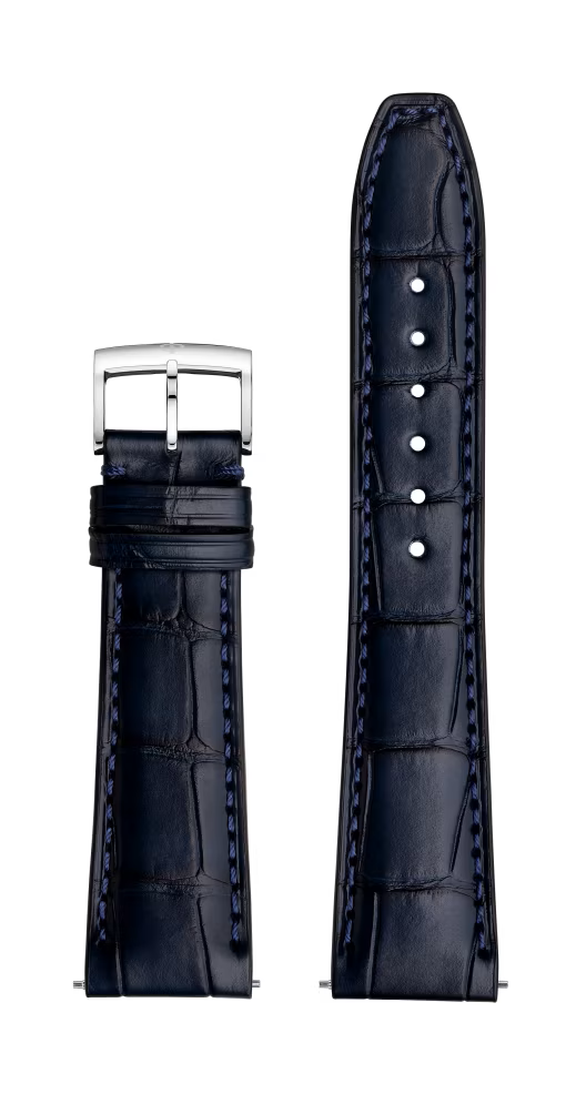 Bracelet Alligator Bleu MXE0N070 Bracelet Baume et Mercier Bracelets Montres - Les Champs d'Or