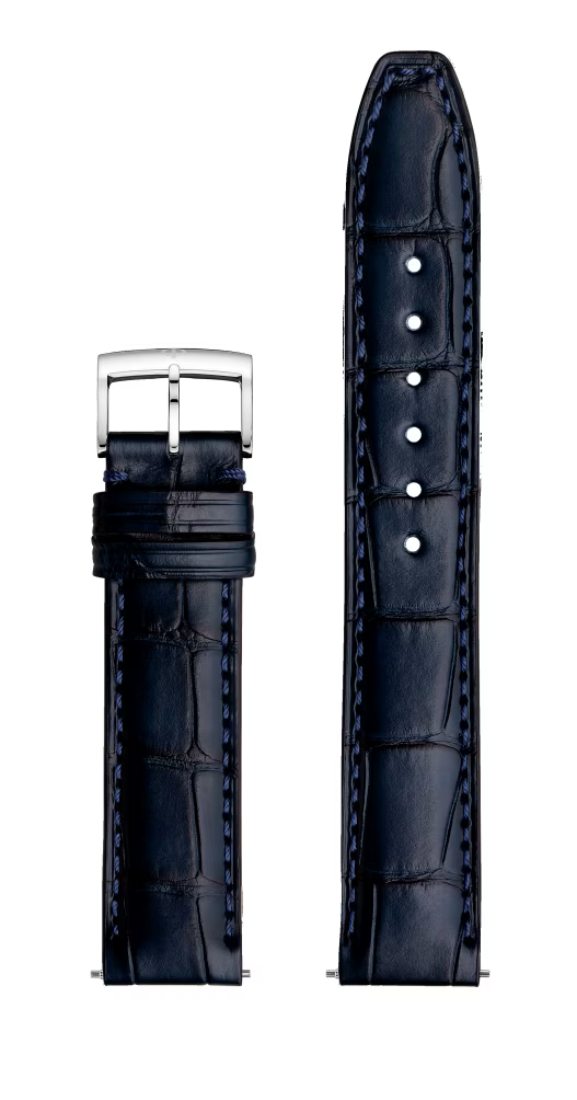 Bracelet Alligator Bleu MXE0N08B Bracelet Baume et Mercier Bracelets Montres - Les Champs d'Or