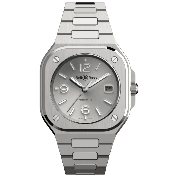 Montre BR 05 Grey Steel Bracelet Acier