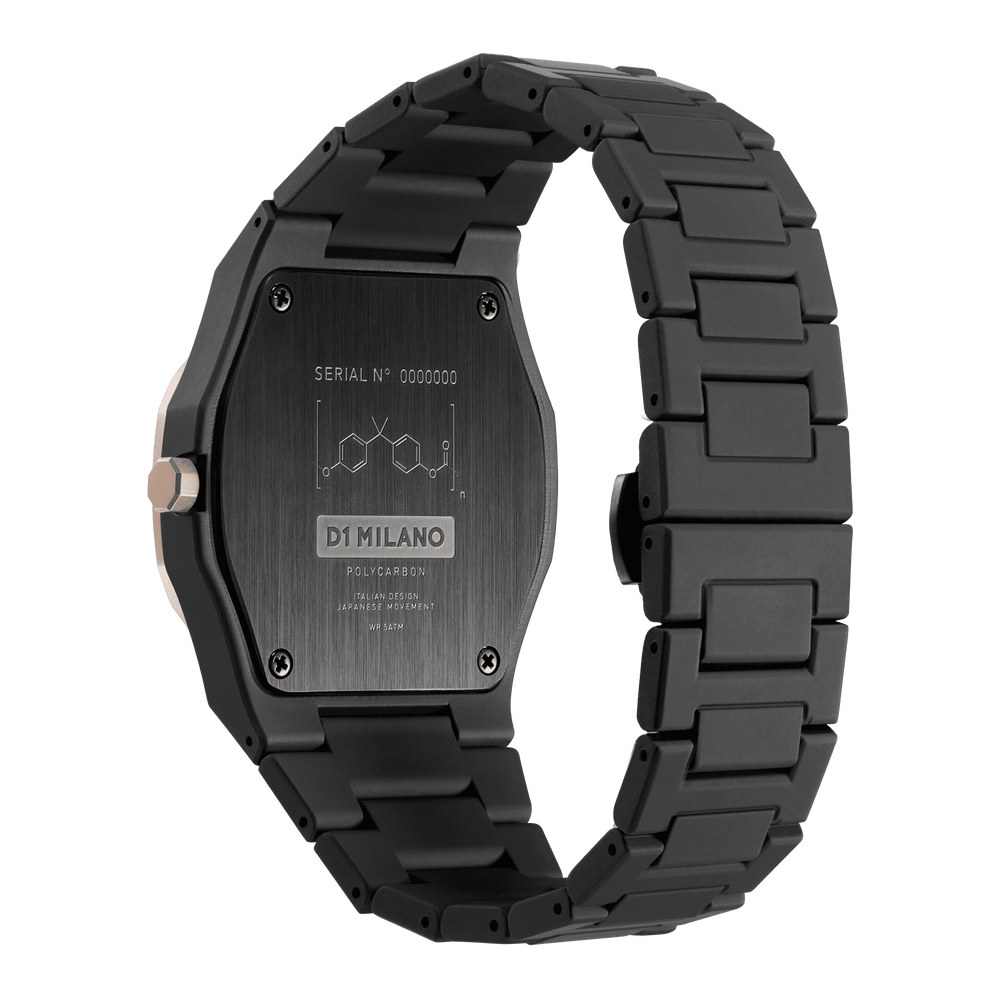 Montre Polycarbon Black Mesh - D1 Milano - Montre - Les Champs d'Or