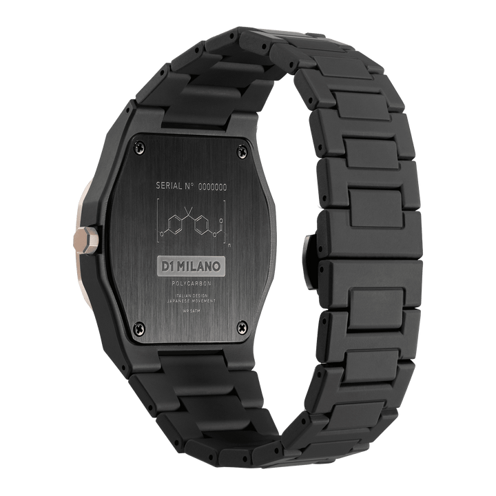 Montre Polycarbon Black Mesh - D1 Milano - Montre - Les Champs d'Or