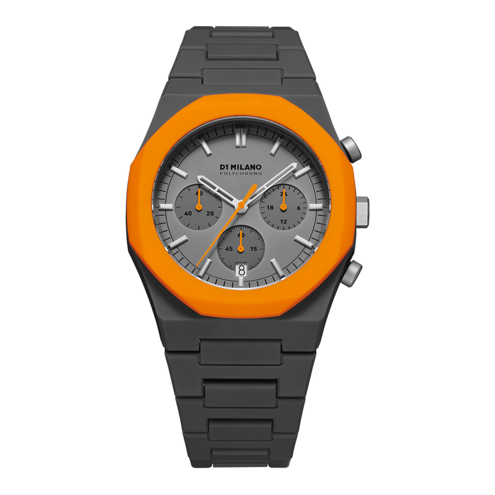 Montre Polychrono Orange Blast - Montre - D1 Milano - Les Champs d'Or