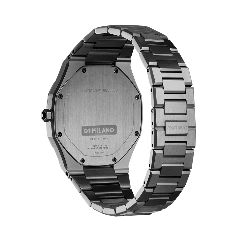 Montre Ultra Thin Gun metal - Montre - D1 Milano - Les Champs d'Or