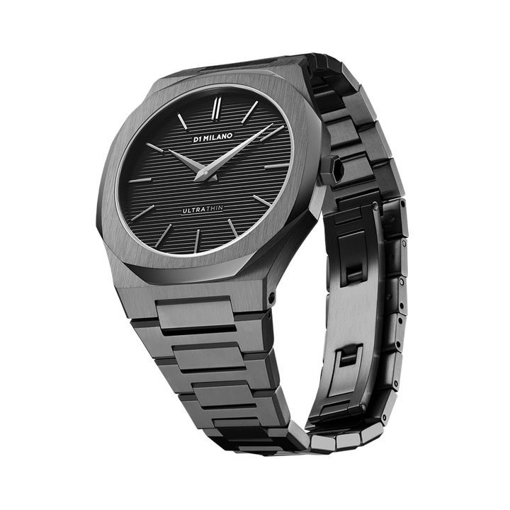 Montre Ultra Thin Gun metal - Montre - D1 Milano - Les Champs d'Or