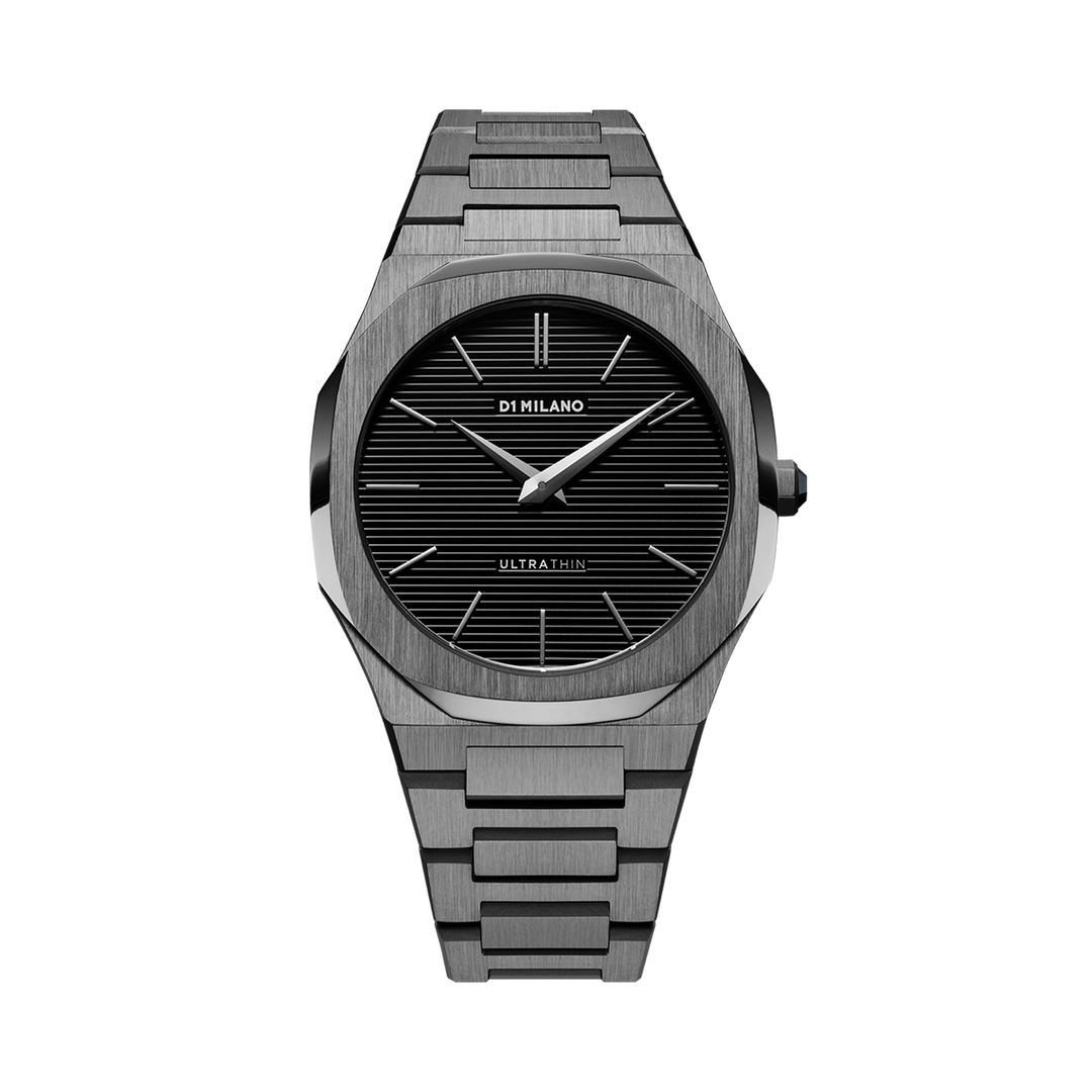 Montre Ultra Thin Gun metal - Montre - D1 Milano - Les Champs d'Or