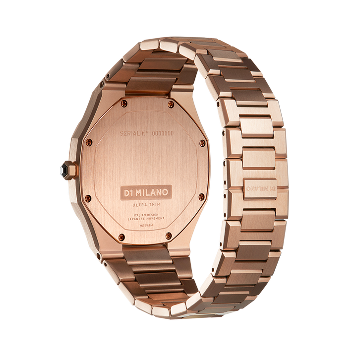 Montre Ultra Thin Rose Dorée - Montre - D1 Milano - Les Champs d'Or