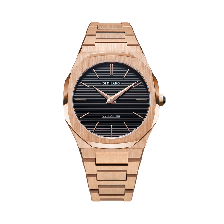 Montre Ultra Thin Rose Dorée - Montre - D1 Milano - Les Champs d'Or