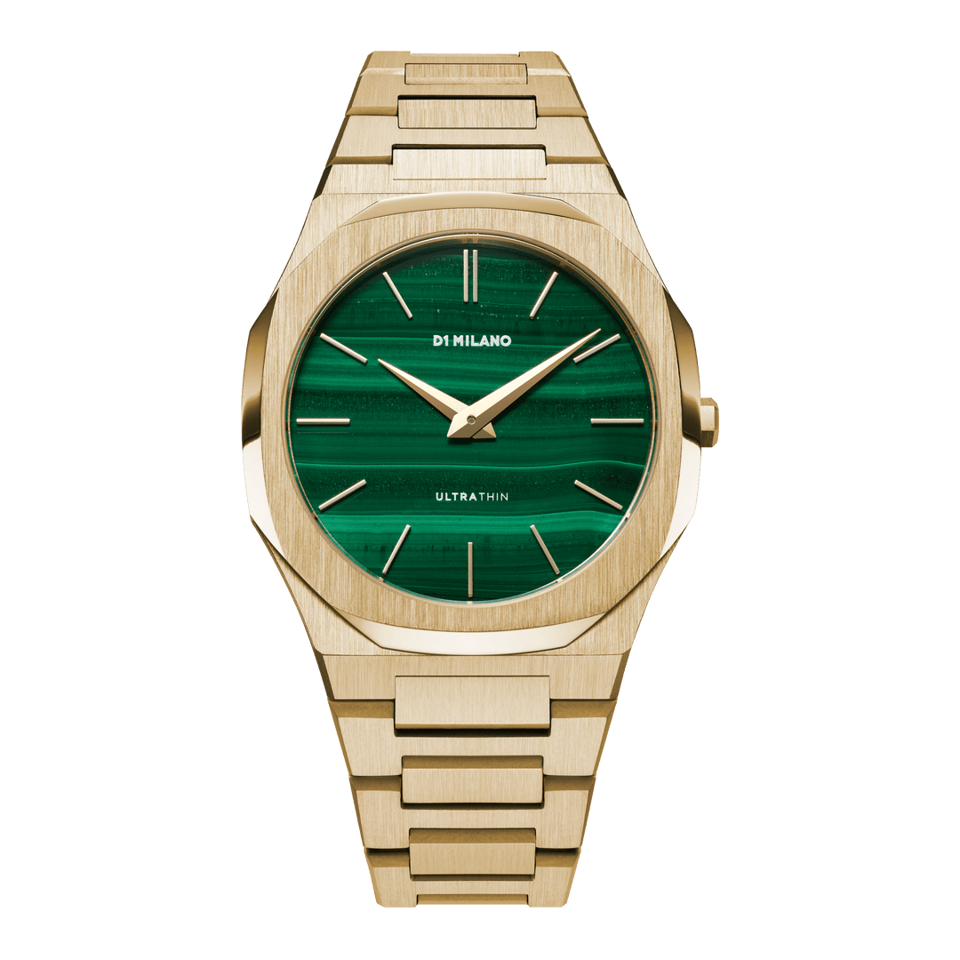 Montre Ultra Thin Malachite - D1 Milano - Montre - Les Champs d'Or