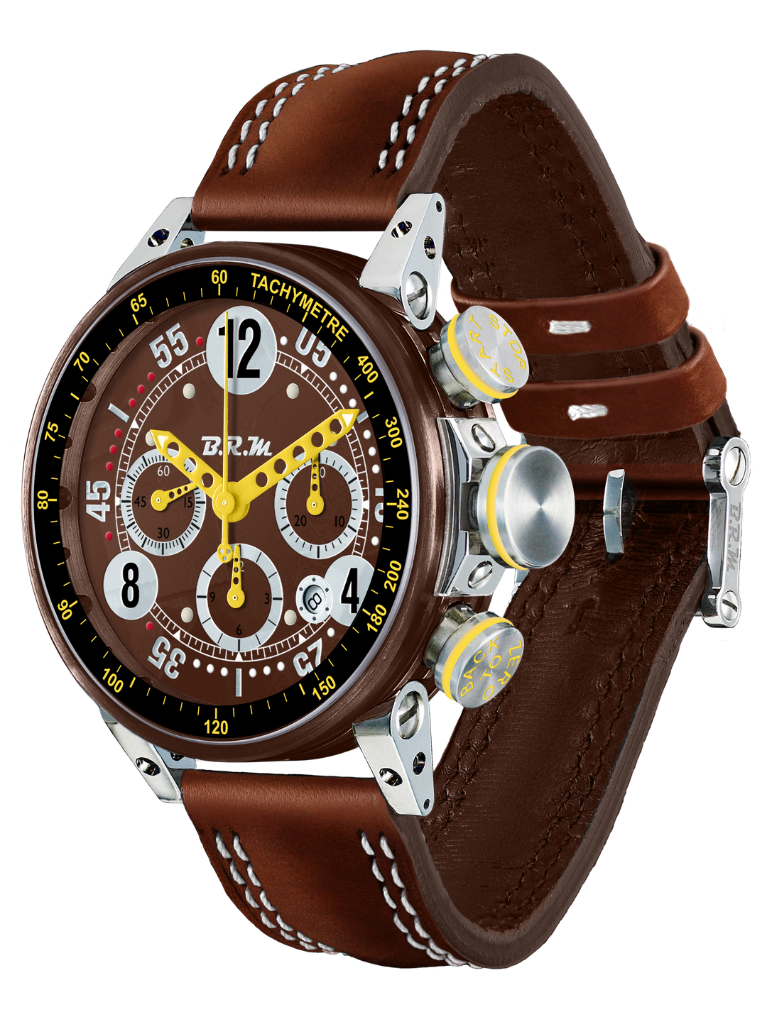 Montre V12-44-CHOCOLAT - Les Champs d'Or Montre B.R.M