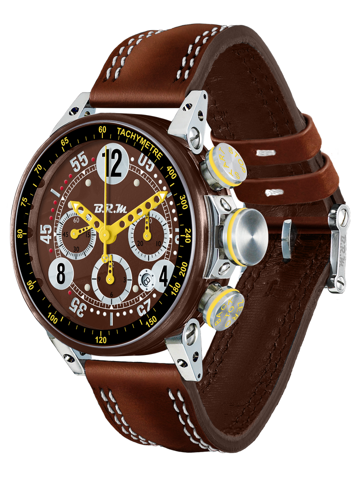 Montre V12-44-CHOCOLAT - Les Champs d'Or Montre B.R.M