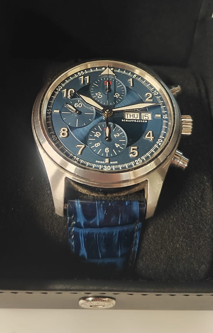 IWC Aviateur Chronographe Edition Laureus IW371712 Occasion   Montre - Les Champs d'Or