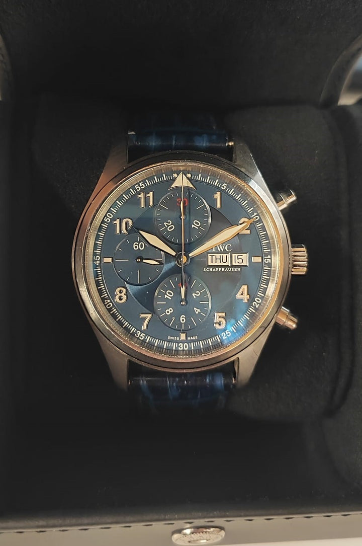 IWC Aviateur Chronographe Edition Laureus IW371712 Occasion   Montre - Les Champs d'Or