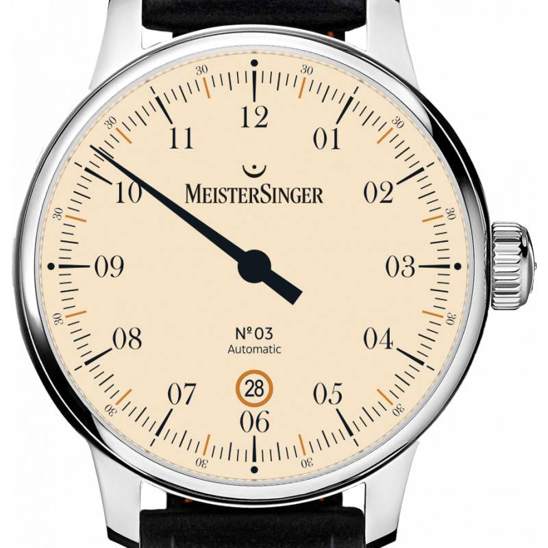 MeisterSinger - Montre Mono-Aiguille N°03- 40 Mm DM903C - Les Champs d'Or