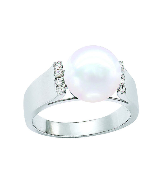 Bague Perle De Tahiti Ronde Qualite A 9/10 Mm Or 4,67 Gr 0,10 Cts - Bagues - Négoce îles - Les Champs d'Or