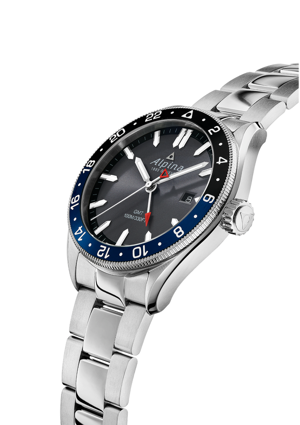 Alpina - Montre Alpiner Quartz Gmt Gris - Les Champs d'Or