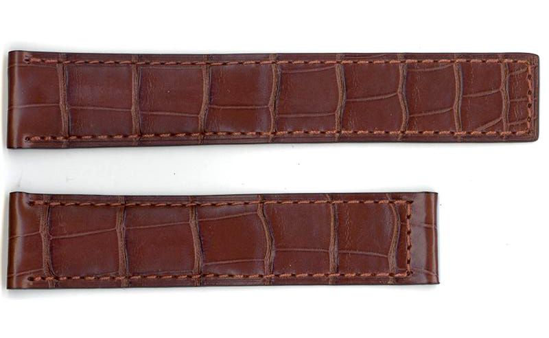Bracelet Alligator marron pour montre Carrera Calibre 7 - Date FC6181 - Bracelets Montres - Tag Heuer - Les Champs d'Or