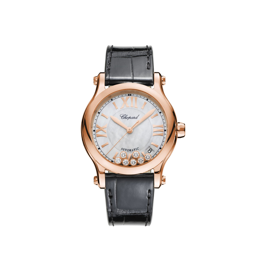 Montre Happy Sport Automatique Or Rose 274808-5008 - Montre - Chopard - Les Champs d'Or