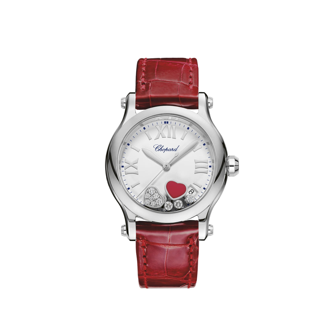 Montre Happy Hearts Quartz Pierre Rouge 278582-3005 - Montre - Chopard - Les Champs d'Or