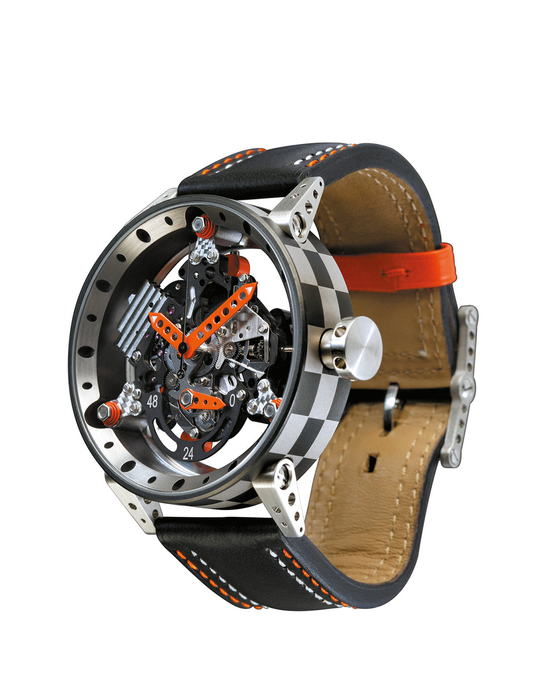 Montre BRM R50 Aiguilles Orange - B.R.M - Les Champs d'Or