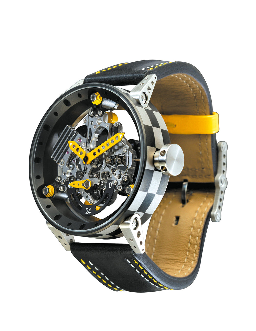 Montre BRM R50 Aiguilles Jaune -  B.R.M - Les Champs d'Or