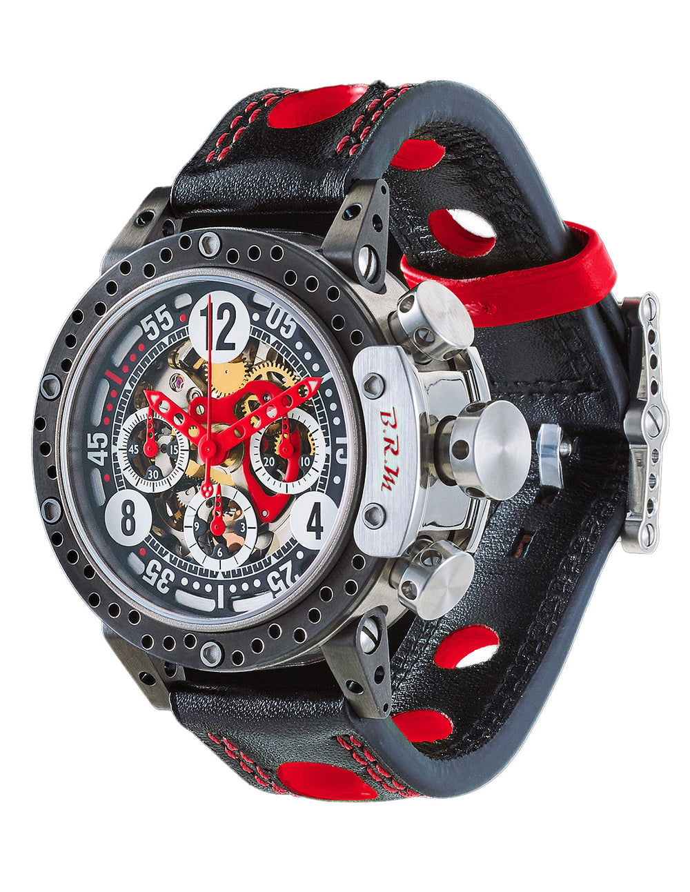 Montre BRM DDF12-46 Squelette Aiguilles Rouge -  B.R.M - Les Champs d'Or