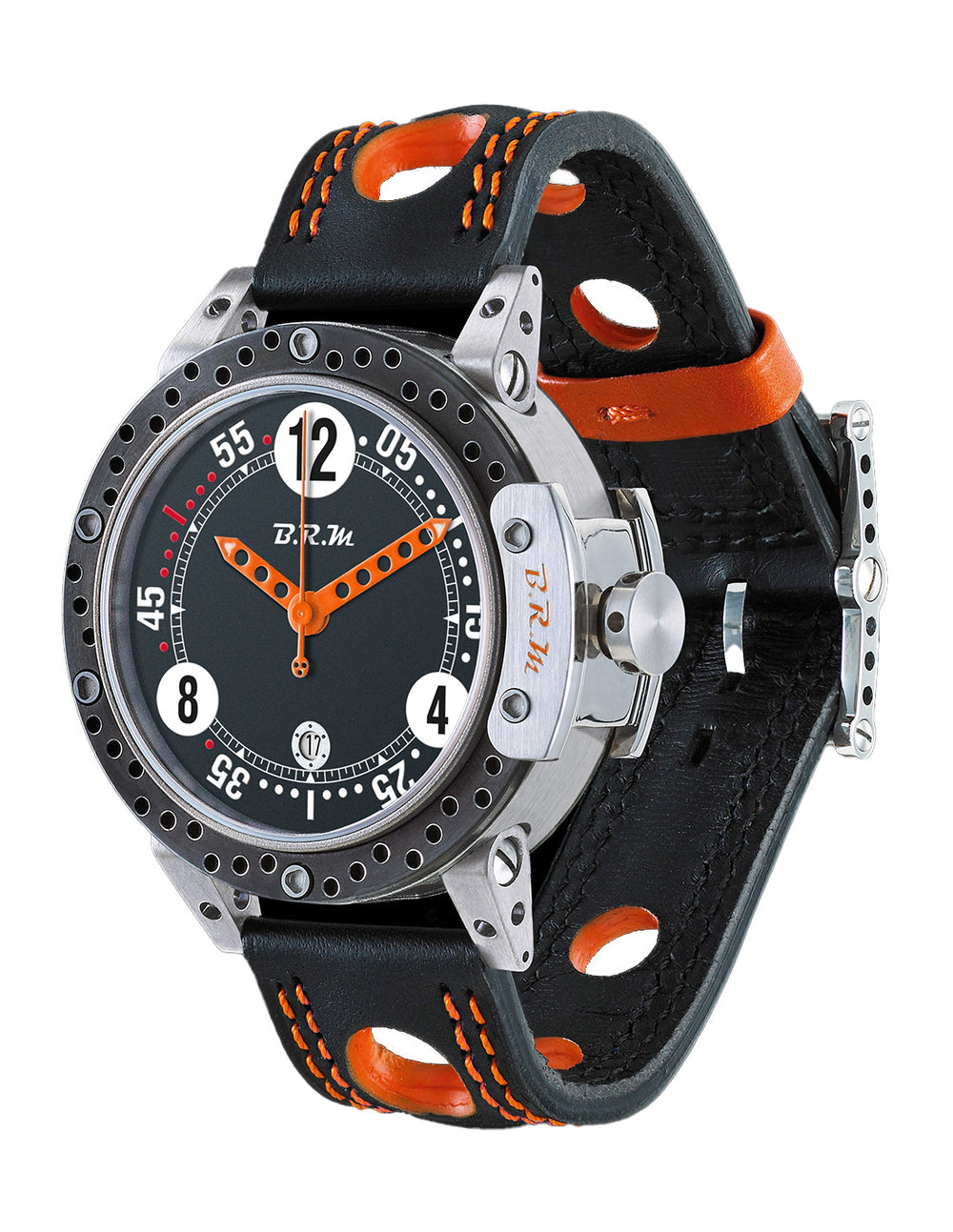 Montre BRM DDF6-46 Aiguilles Orange -  B.R.M - Les Champs d'Or