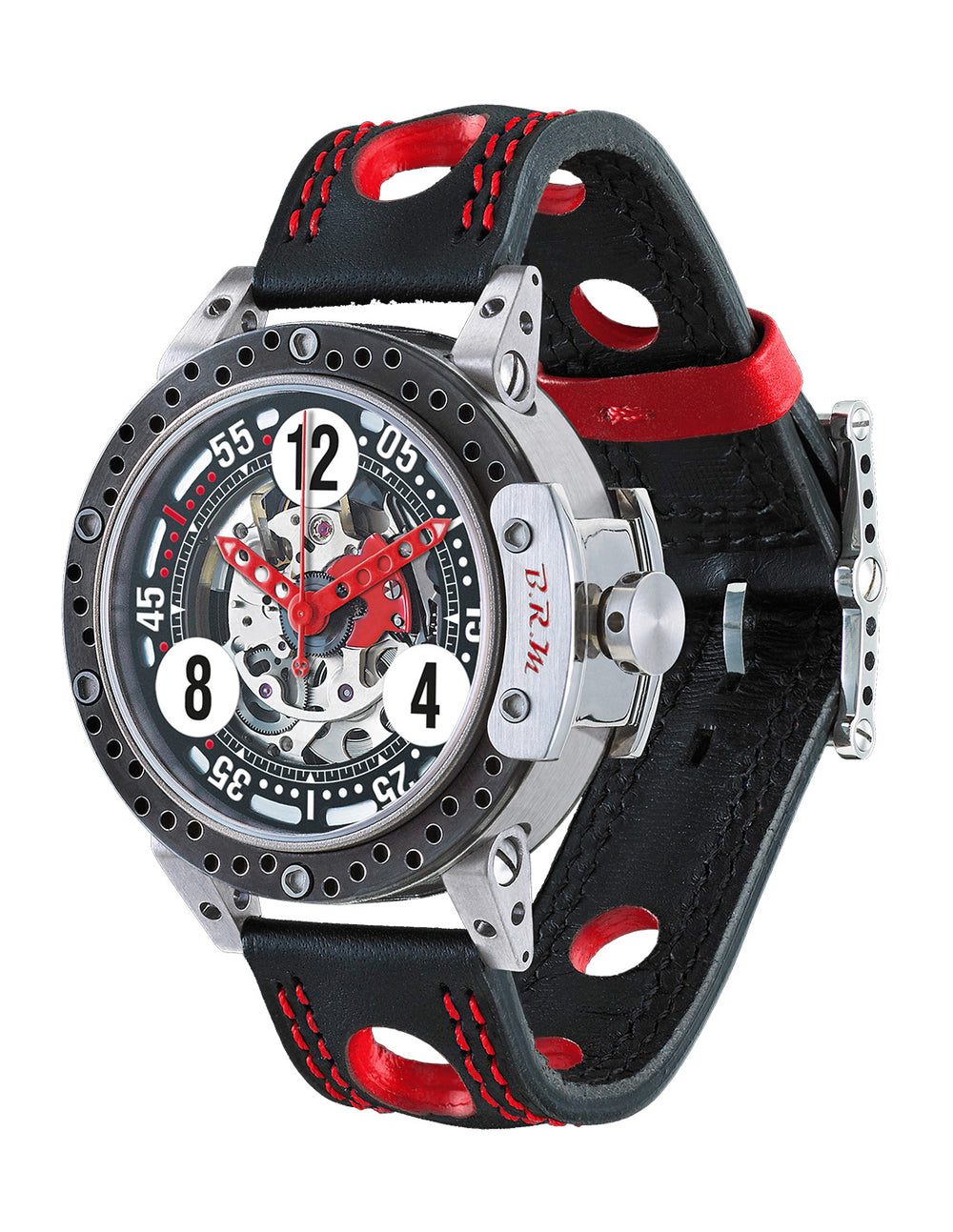 Montre BRM DDF6-46 Squelette Aiguilles Rouge -  B.R.M - Les Champs d'Or