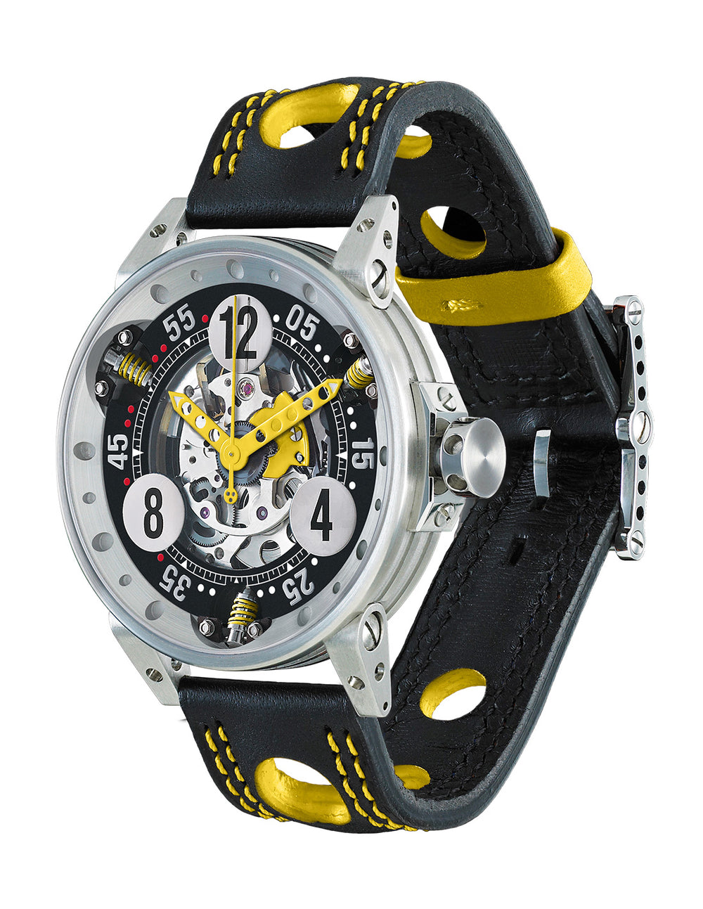 Montre V6-44-SA-SQ Aiguilles Jaune -  B.R.M - Les Champs d'Or