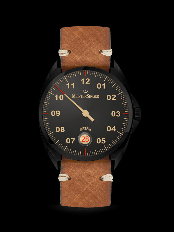 MeisterSinger - Montre Mono-Aiguille Metris ME902BL - Les Champs d'Or